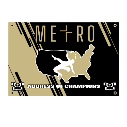 Metro Grappling Custom Team Banner
