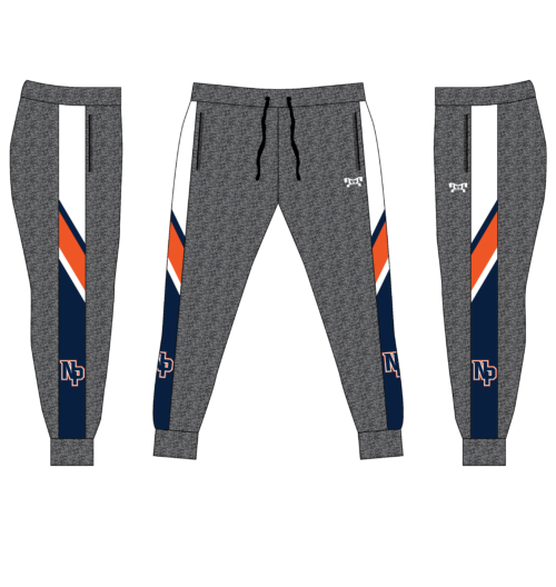 North Putnam HS Custom White Joggers    (Heathered fabric may vary in color & texture)