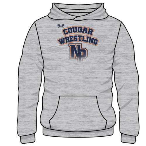 North Putnam HS Custom Sublimated Decal  Grey Hoodie