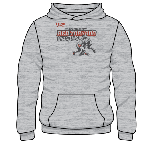 Mccaskey  Custom Sublimated Decal Grey Hoodie Boys Logo