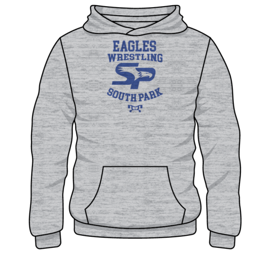 South Park Little Eagles Custom Sublimated Decal  Grey Hoodie
