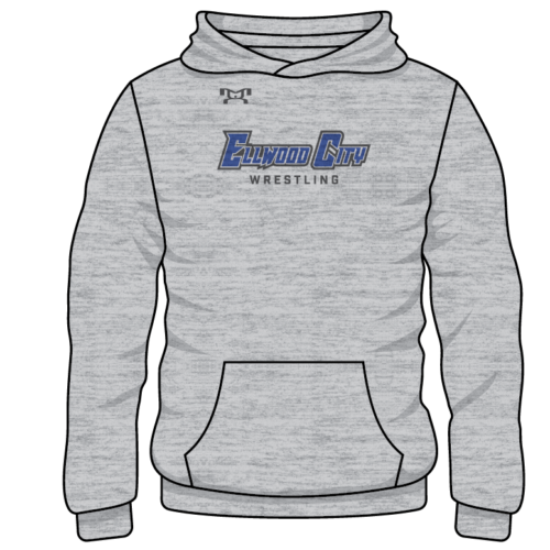 Ellwood City  Custom Sublimated Decal  Grey Hoodie