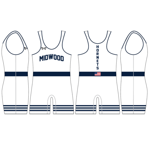 Midwood Men's Custom White Singlet