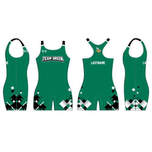 Team Green Elementary Custom Women's Singlet