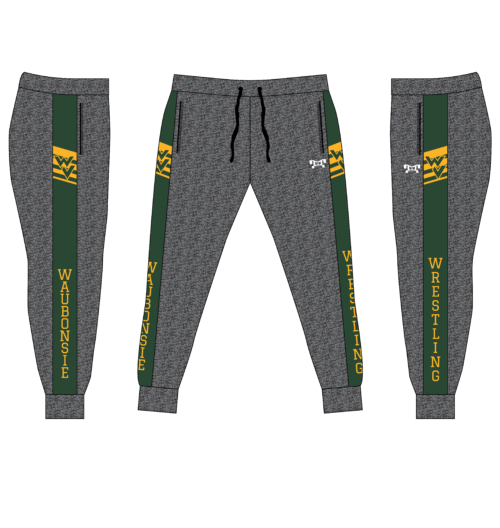 WAUBONSIE WRESTLING Custom  Joggers  (Heathered fabric may vary in color & texture)