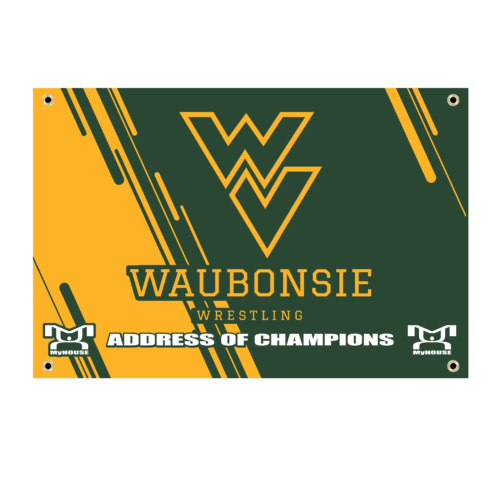 WAUBONSIE WRESTLING Custom Team Banner