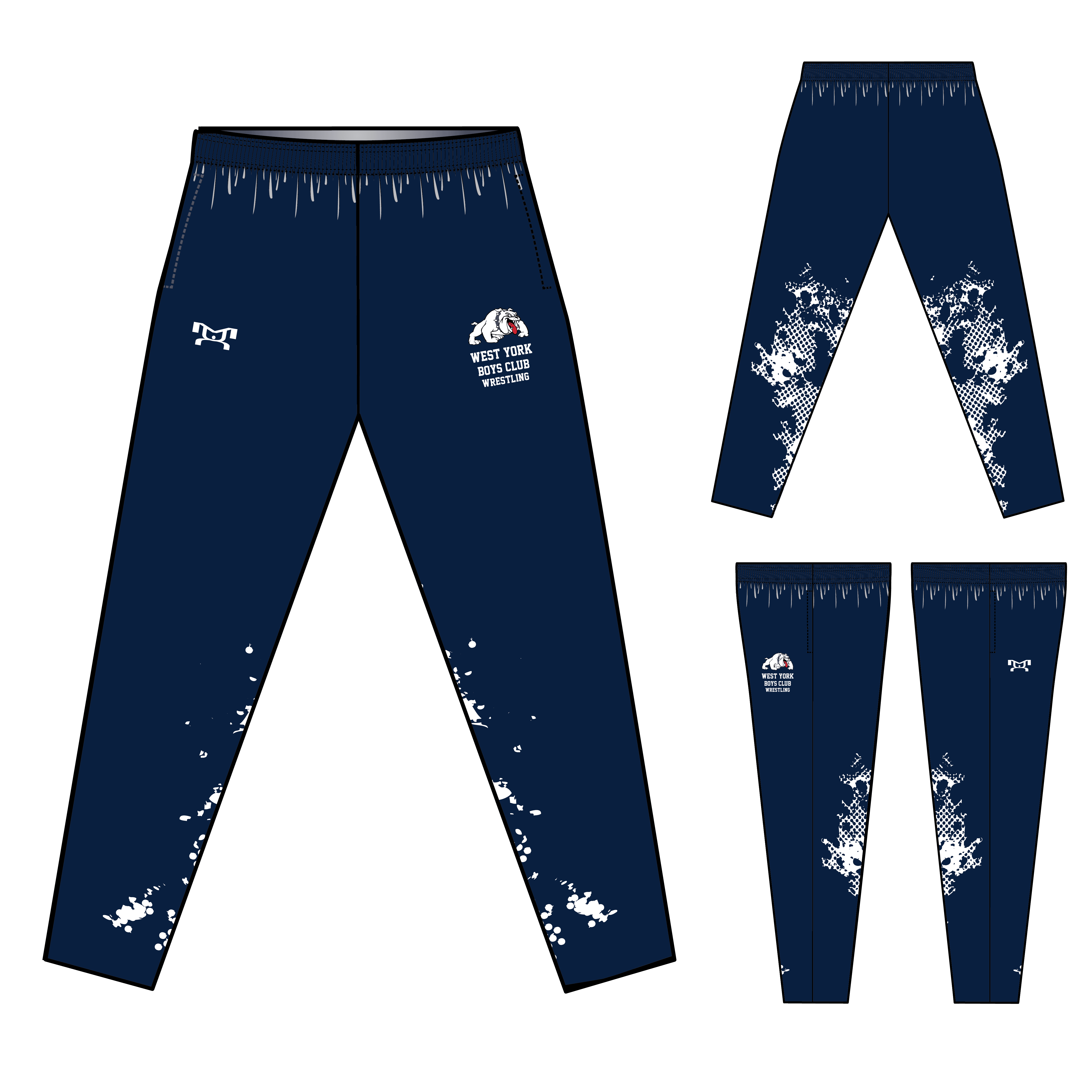 West York Boys Sublimated Tapered Pants W/ Zipper MyHOUSE Sports Gear