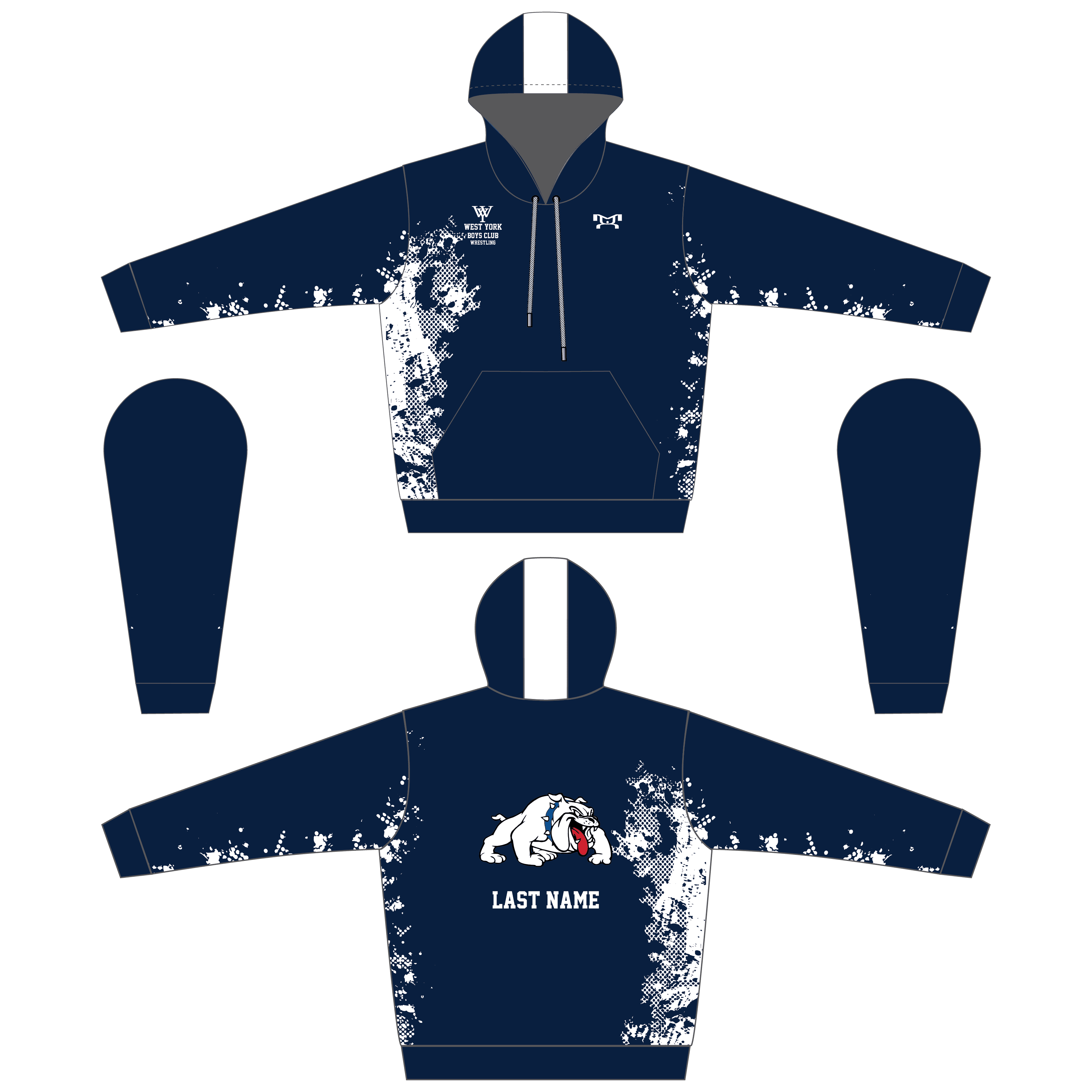 West York Boys Custom Sublimated Hoodie MyHOUSE Sports Gear