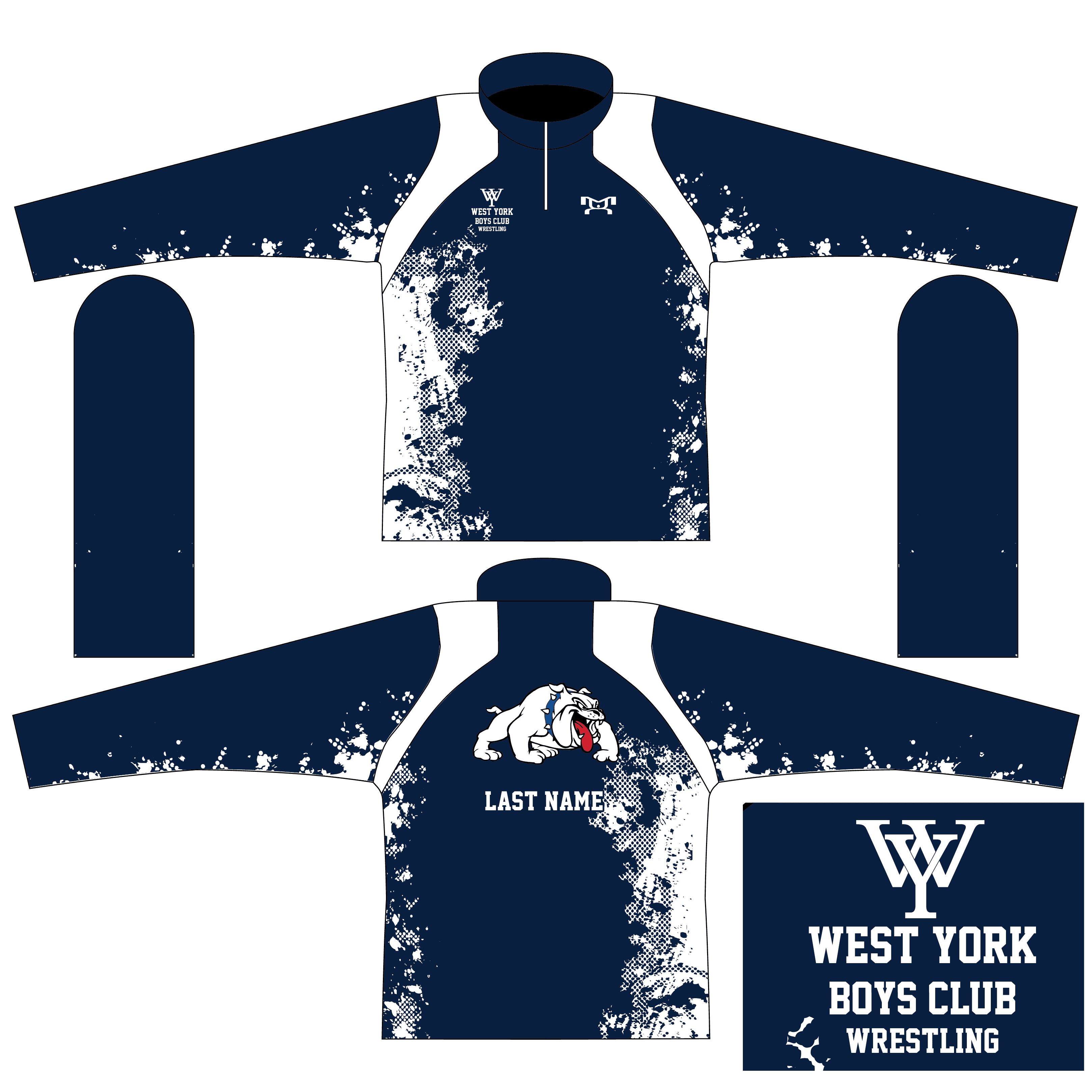 West York Boys Quarter Zip MyHOUSE Sports Gear