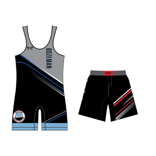 Bozeman Wrestling Club Custom Essentials Blue Combo