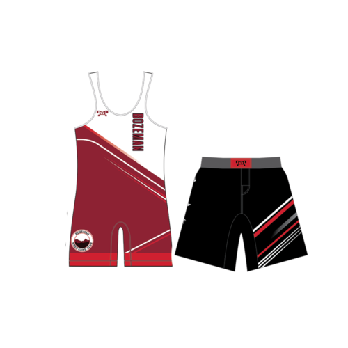 Bozeman Wrestling Club Custom Essentials Red Combo