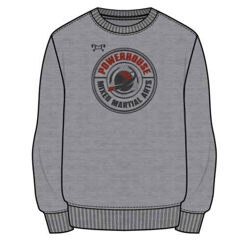 Powerhouse MMA Sublimated Decal Grey Crewneck