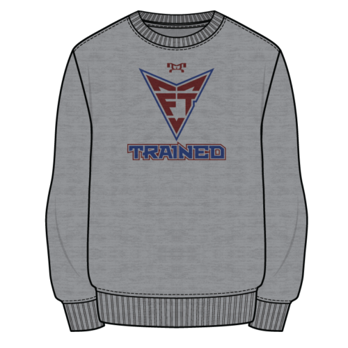 Fitch Trained Sublimated Decal Grey Crewneck