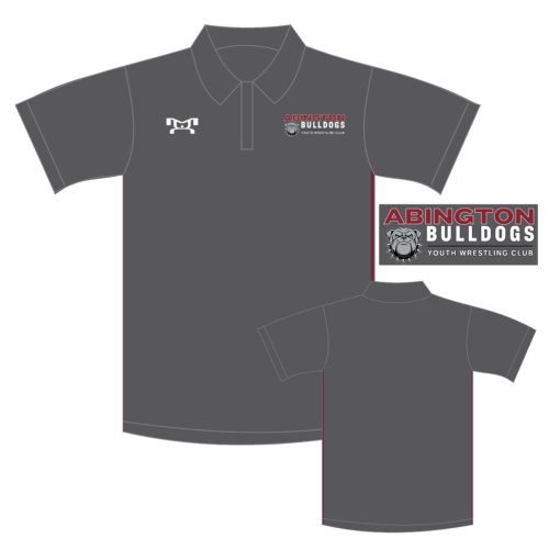 Abington  GREY Custom  Polo Shirt