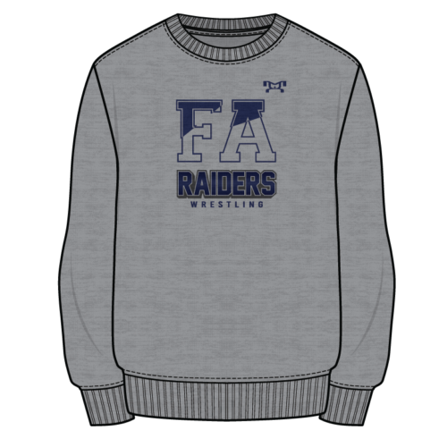 Fryeburg Academy  Sublimated Decal Grey Crewneck