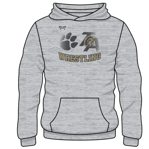 BIDDEFORD THORNTON Custom Sublimated Decal Grey Hoodie