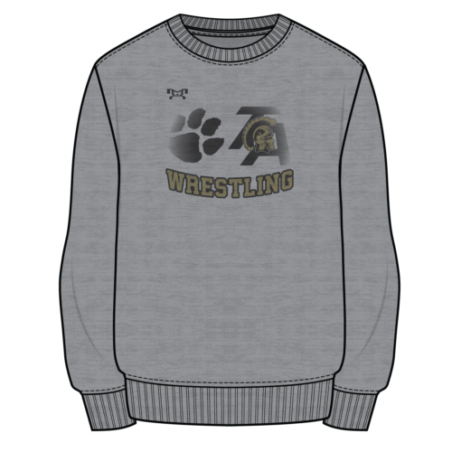 BIDDEFORD THORNTON Sublimated Decal Grey Crewneck