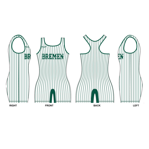 Bremen Wrestling Custom Women's Pinstripe Singlet