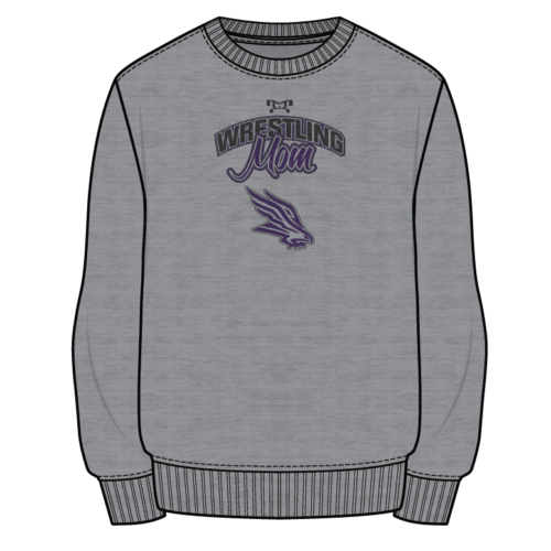 Northern Guilford Sublimated Mom Decal Grey Crewneck