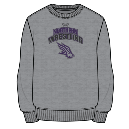 Northern Guilford Sublimated Decal Grey Crewneck
