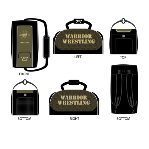 Warrior Wrestling PA Custom Conversion Duffel Bag 2023