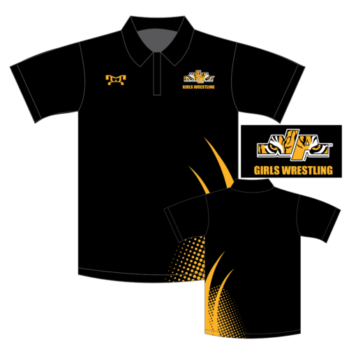 NA Girls HS BLACK Custom Polo