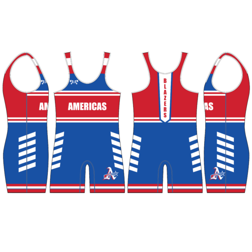 Americas HS Men's Red & Blue Singlet