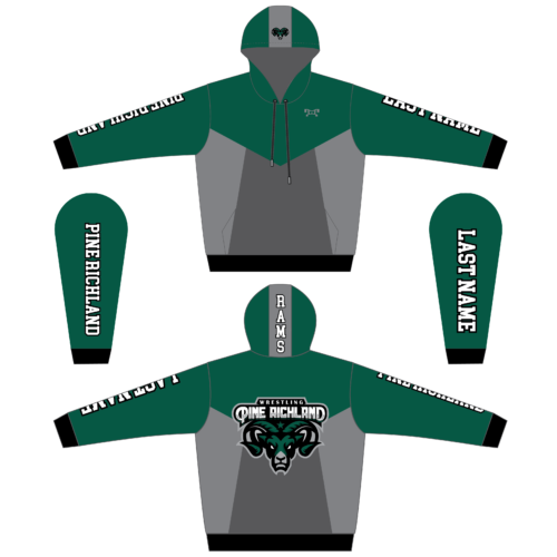 Pine Richland Wrestling Sublimated Hoodie