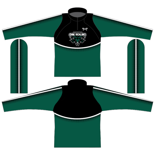 Pine Richland Wrestling Club BLACK Men's Quarter Zip