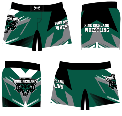 Pine Richland Wrestling Club Women's Custom Fight Shorts