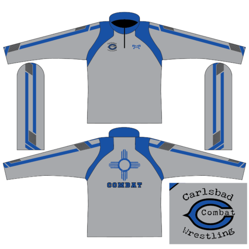 Carlsbad Combat Wrestling Club  Men's Quarter Zip