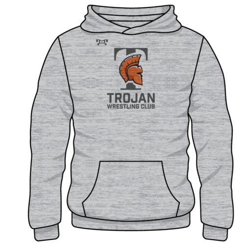 York Suburban Custom Sublimated Decal Grey Hoodie