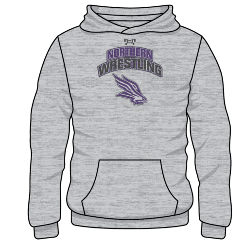 Northern Guilford Custom Sublimated Decal Grey Hoodie