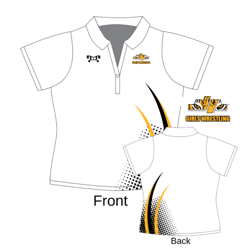 NA Girls HS White Custom Women's Polo Shirt