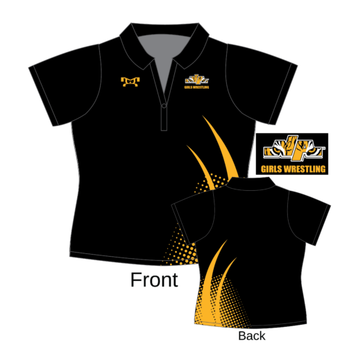 NA Girls HS BLACK Custom Women's Polo Shirt