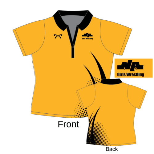 NA Girls HS Gold Custom Women's Polo Shirt