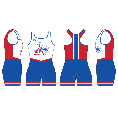 Americas HS Custom Red , White & Blue Women's Singlet