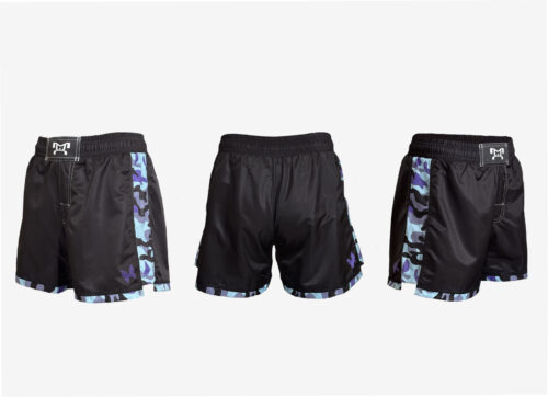 Women's Azure Camo Fight Shorts - Image 2
