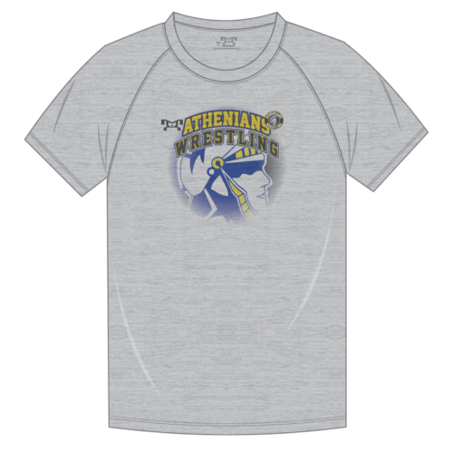 ATHENIANS WRESTLING CLUB  Custom Sublimated Decal T Shirt