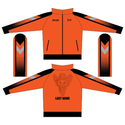 Outlaws Wrestling Orange Full Zip