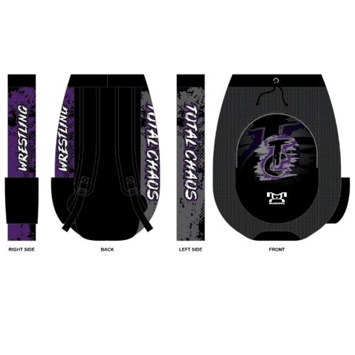 Total Chaos Wrestling Club Sublimated Custom Gear Bag HS