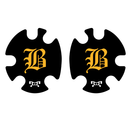 WRESTLING - Brownsville Area Gold B script Head Gear Decal 2023