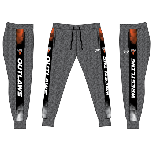 Outlaws Wrestling Custom  Joggers  (Heathered fabric may vary in color & texture)