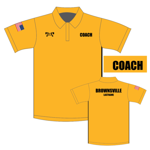 Brownsville Area Team Store MEN'S GOLD Custom Polo