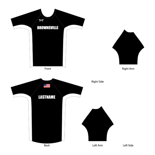Brownsville Area Team Store BLACK WITH WHITE Compression Shirt 2023