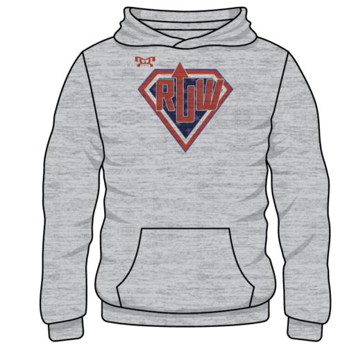 RAISE UP WRESTLING Custom Sublimated Decal Grey Hoodie