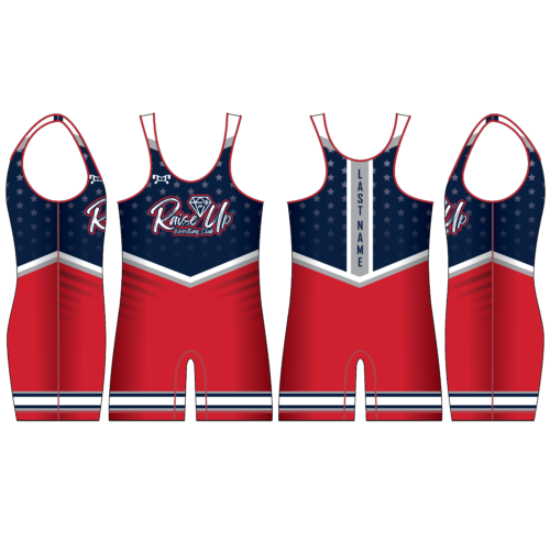 RAISE UP WRESTLING Men's Navy Singlet