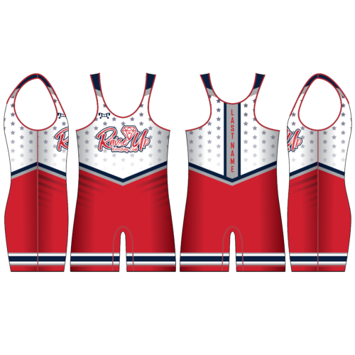 RAISE UP WRESTLING Men's RED Singlet