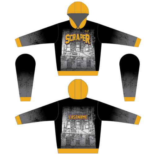 Steel Valley Scrapers Custom Gold Sublimated Hoodie