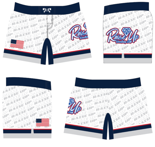 RAISE UP WRESTLING Women's Custom Micro Stretch Fight Shorts